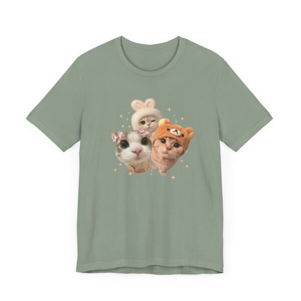 Cute Pet Faces Unisex Jersey Tee - Fun Cat and Dog Design