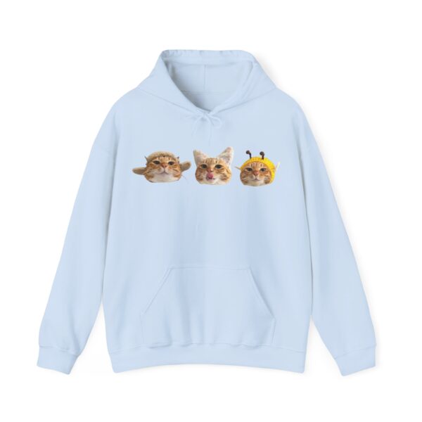 11123933674820716160_2048.jpeg Cute Cat Faces Unisex Hoodie - Fun & Cozy Sweatshirt for Animal Lovers