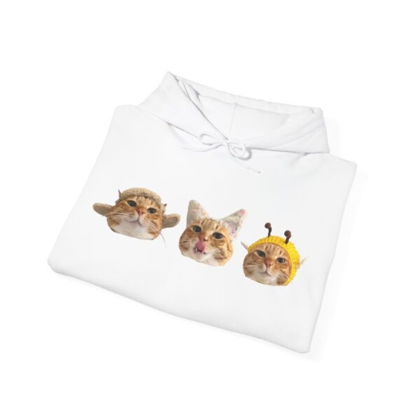 12528362697377228515_2048.jpeg Cute Cat Faces Unisex Hoodie - Fun & Cozy Sweatshirt for Animal Lovers