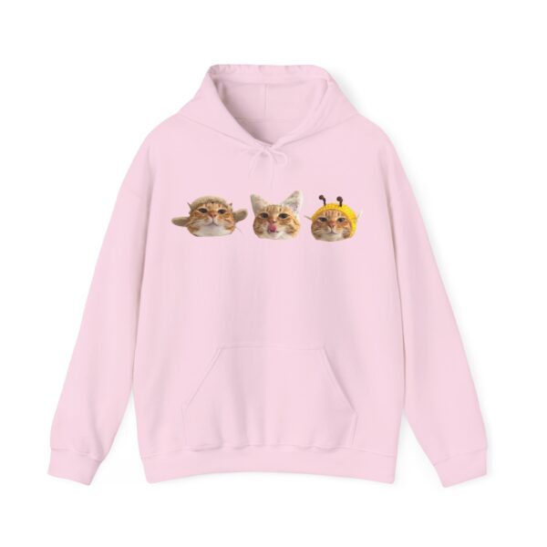12733418760691252834_2048.jpeg Cute Cat Faces Unisex Hoodie - Fun & Cozy Sweatshirt for Animal Lovers