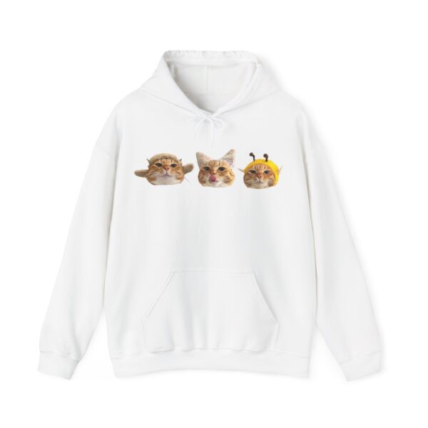 1560130823056539650_2048.jpeg Cute Cat Faces Unisex Hoodie - Fun & Cozy Sweatshirt for Animal Lovers