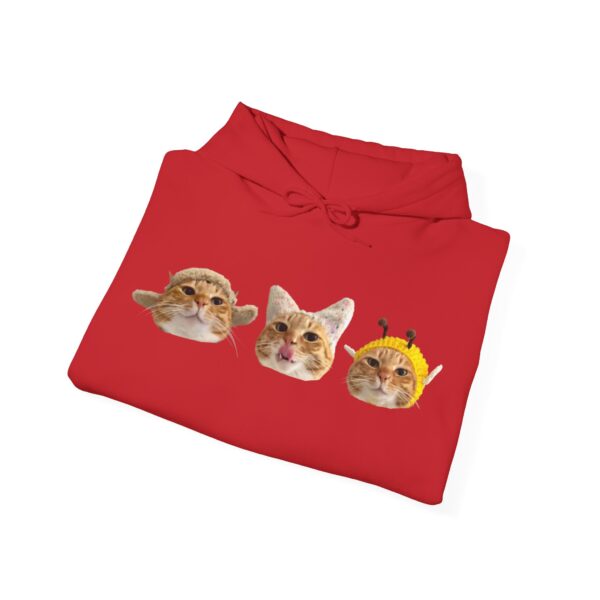 16937680568342038934_2048.jpeg Cute Cat Faces Unisex Hoodie - Fun & Cozy Sweatshirt for Animal Lovers