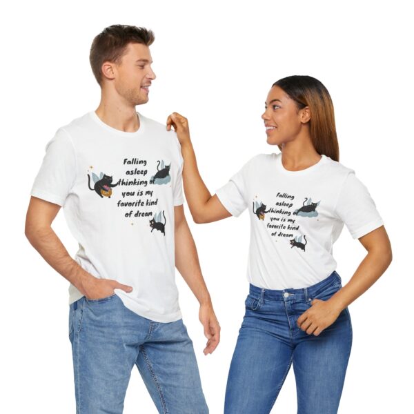 17425118510130913531_2048.jpeg Cute Cat Dream T-Shirt - Unisex Jersey Tee
