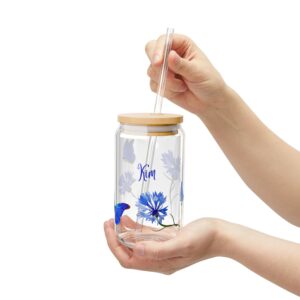 Personalized Butterfly Sipper Glass, Custom Drinkware, Eco-Friendly Glass, Floral Beverage Container, Unique Gift for Her, Summer [...]