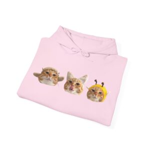 Cute Cat Faces Unisex Hoodie - Fun & Cozy Sweatshirt for Animal Lovers