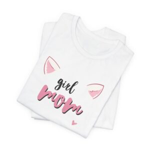 Cute 'Girl Mom' Unisex Jersey Tee - Perfect Gift for Moms