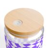 Colorful Sipper Glass, Fun Retro Drinkware for Smoothies, Cocktails, and Parties, Perfect Gift for Friends and Celebrations