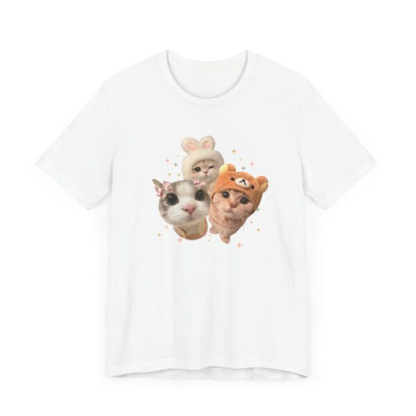 Cute Pet Faces Unisex Jersey Tee - Fun Cat and Dog Design