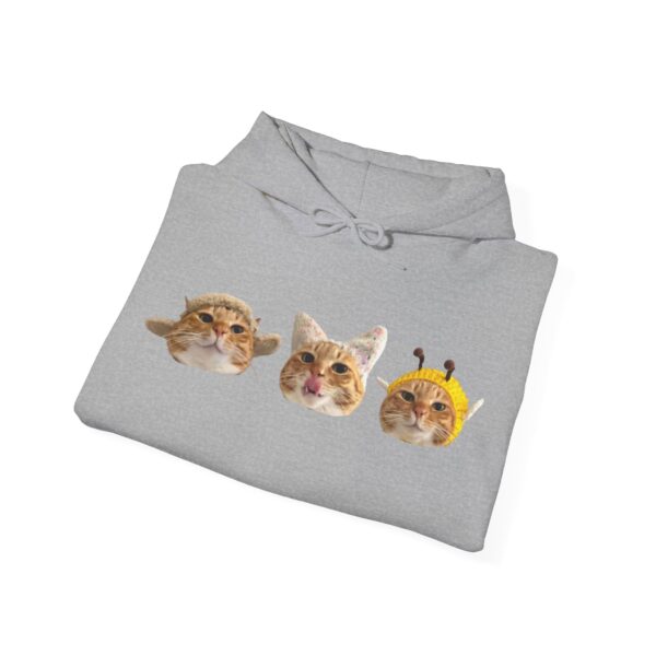 5529684690251392786_2048.jpeg Cute Cat Faces Unisex Hoodie - Fun & Cozy Sweatshirt for Animal Lovers