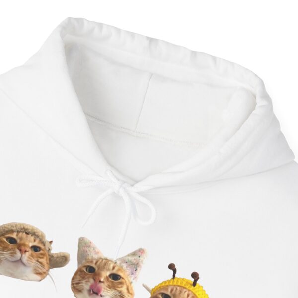 6158069456394318278_2048.jpeg Cute Cat Faces Unisex Hoodie - Fun & Cozy Sweatshirt for Animal Lovers