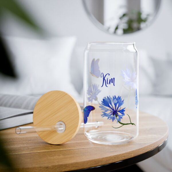 Personalized Butterfly Sipper Glass, Custom Drinkware, Eco-Friendly Glass, Floral Beverage Container, Unique Gift for Her, Summer [...]